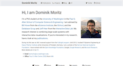 Desktop Screenshot of domoritz.de