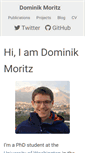 Mobile Screenshot of domoritz.de
